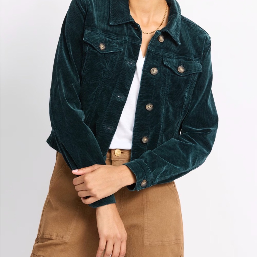 Kut from the Kloth Green Corduroy Jacket Size Small - Picture 8 of 8